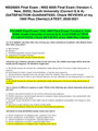 NSG6005 Final Exam -NSG 6005 Final Exam (Version-1, New, 2020)-South University (Correct Q & A)