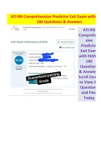 Legit ATI RN Comprehensive Predictor Exit Assessment Package, Passing Package - ATI RN Comprehensive Predictor Exit Assessment 2026 NGN Actual Exam, Full 180 Real Questions & 100% Verified Answers | L
