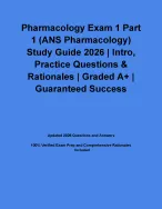 Pharmacology Exam 1 Part 1 (ANS Pharmacology) Study Guide 2026 | Intro ...