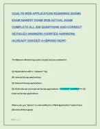 QUALYS WEB APPLICATION SCANNING (EXAM) EXAM