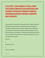 ATLS TEST 1 2026 NEWEST ACTUAL EXAM