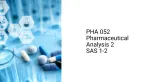 Pharmacy Reviewer: Types of Analysis and USP Monograph Development