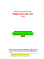 ATI Community Health Proctored Exam STUDY GUIDE ANSWER KEY (2021-2022)