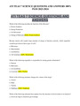 ATI TEAS 7 SCIENCE QUESTIONS AND ANSWERS 100% PASS 2023-2024