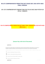 RN ATI COMPREHENSIVE PREDICTOR EXIT EXAM 2024 WITH NGN FINAL VERSION