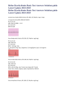 Relias Dysrhythmia Basic Test Answers Solution guide Latest Update 2024-2025