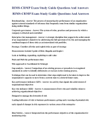 RIMS-CRMP Exam Study Guide Questions And Answers