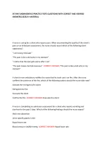 ATI RN FUNDAMENTALS PRACTICE TESTS QUESTIONS WITH CORRECT AND VERIFIED ANSWERS