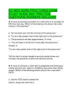 ATI Med Surg Proctored Exam Study Guide Practice Questions & Verified Answers 2027 Update