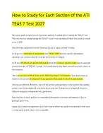 How to Study for Each Section of the ATI TEAS 7 Test 2027 | Complete Study Guide
