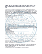 SARAH MICHELLE FNP TEST | 260 COMPLETE QUESTIONS WITH 100% RATED CORRECT ANSWERS | LATEST UPDATED