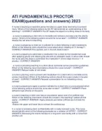 ATI FUNDAMENTALS PROCTOR EXAM