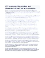 ATI fundamentals practice test.