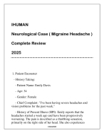 iHuman Neurological Case ( Migraine Headache ) Complete Review 2025.
