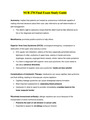NUR278 Final Exam Study Guide / NUR 278 Final Exam Study Guide(NEWEST, 2021): Rasmussen College