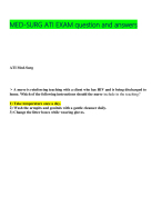 RN MED-SURG ATI EXAM Questions and answers