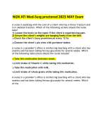 NGN ATI RN Med-Surg proctored Exam 2023 MAY Questions and answers