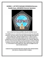 SEJPME II - All TESTS PACKAGE 2023(2024) Revision Bundle Exam_ANSWERED Revision Questions