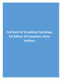 TEST BANK FOR VISUALIZING PSYCHOLOGY 3RD EDITION