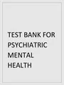 TEST BANK FOR PSYCHIATRIC MENTAL HEALTH NURSING 8TH EDITION BY VIDEBECK
