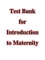 Test Bank for Introduction to Maternity and Pediatric Nursing 7e (Leifer)