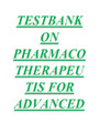 TESTBANK ON PHARMACOTHERAPEUTIS FOR ADVANCED PRACTICE NURSE PRESCRIBERS 5TH EDITION BY WOO ROBINSON