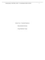 NURS 4401 - Sentinel Town – Vulnerable Populations. Essay.
