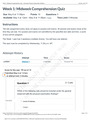 NR-509 Week 1 Midweek Comprehension QUIZ Graded A