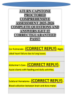 ATI RN CAPSTONE PROCTORED COMPREHENSIVE ASSESSMENT 2025-2026 COMPLETE QUESTIONS AND ANSWERS A+
