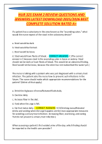NUR 325 EXAM 2 REVIEW QUESTIONS AND ANSWERS LATEST DOWNLOAD 2025/2026 BEST COMPLETE SOLUTION A+