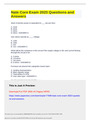 Nate Core Exam 2023 Questions and Answers