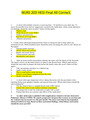 NURS 203 HESI Final New All Correct