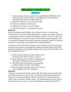 HESI MED SURGE RN EXAM(101 Q & A)(LATEST 2024-2025)