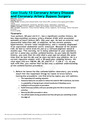 Case Study 13 Coronary Artery Disease and Coronary Artery Bypass Surgery