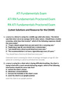 RN ATI Fundamentals Proctored Exam 2021. LATEST