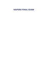 NAPSRX FINAL EXAM (160 QUESTIONS AND ANSWERS), ALL VERIFIED & 100% CORRECT