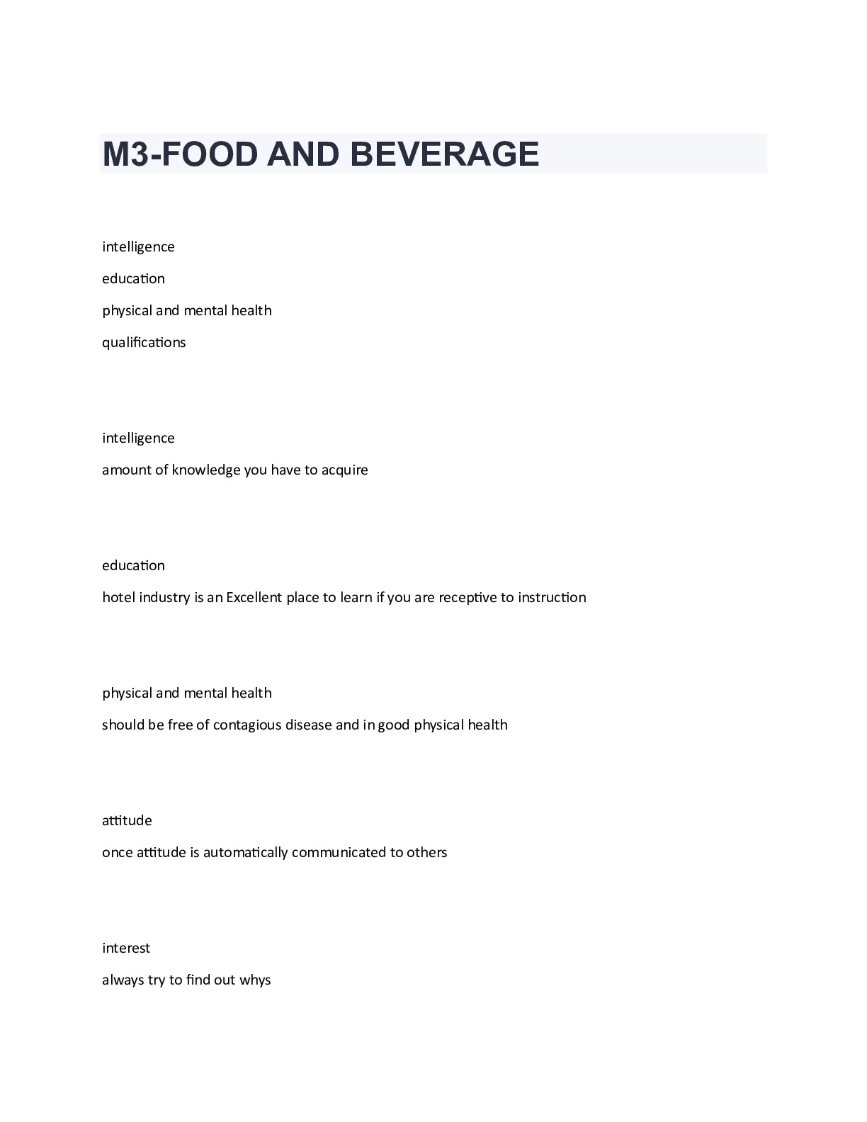 package deal for Infor M3: Food And Beverage 2024/2025 - DocMerit