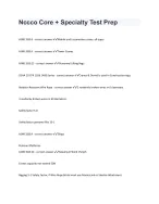 Nccco Core + Specialty Test Prep questions well answered