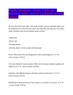 Public Speaking - Exam 1 & Exam 2 Answers 100% correct (updated) already passed