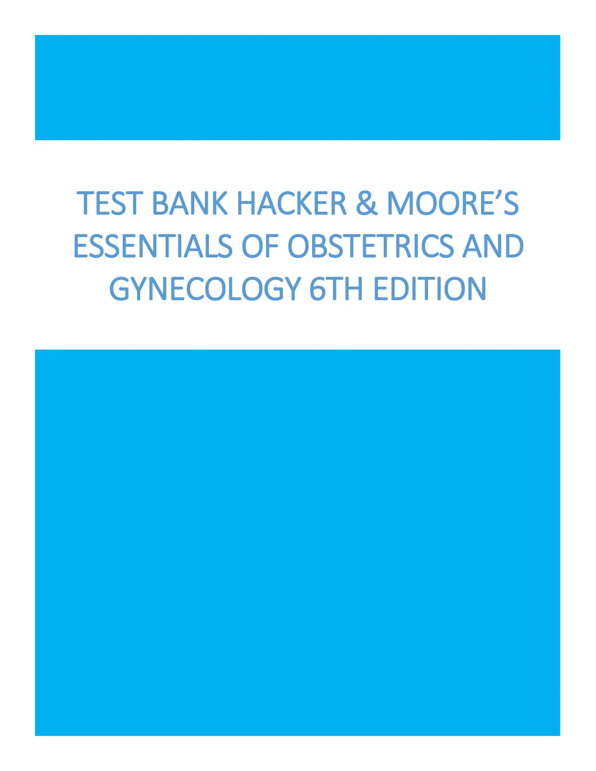 Test Bank For Hacker and Moore-s Essentials of - DocMerit