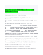 BIO 202 Exam 3 ASU Questions with correct Answers - DocMerit