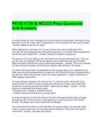 PEDS HESI & NCLEX Prep Questions and Answers