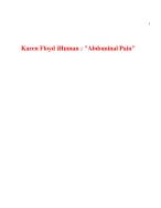 Karen Floyd Abdominal Pain iHuman | Latest 2024/2025| - DocMerit