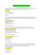 NRNP 6531 Final Exam (Version-4, 100 Q & A, Latest-2024/2025) / NRNP6531 Final Exam: Walden University | 100% Verified & Correct Q & A |