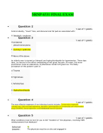 NRNP 6531 Final Exam (Version-5, 100 Q & A, Latest-2024/2025) / NRNP6531 Final Exam: Walden University | 100% Verified & Correct Q & A |