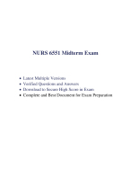 NURS 6551 Midterm Exam (3 Versions, 150 Q & A, Latest-2025/ 2026) / NURS 6551N Midterm Exam / NURS6551 Midterm Exam / NURS-6551N Midterm Exam: Walden University | 100% Correct Q & A |