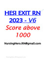 HESI EXIT RN 2023 V6