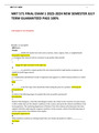 MKT 571 FINAL EXAM 1 2023-2024 NEW SEMESTER JULY  TERM GUARANTEED PASS 100%