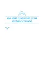 AGNP BOARD EXAM QUESTIONS EYE EAR NOSE THROAT Assessment