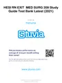 HESI RN EXIT MED SURG 209 Study Guide Test Bank Latest {2021}